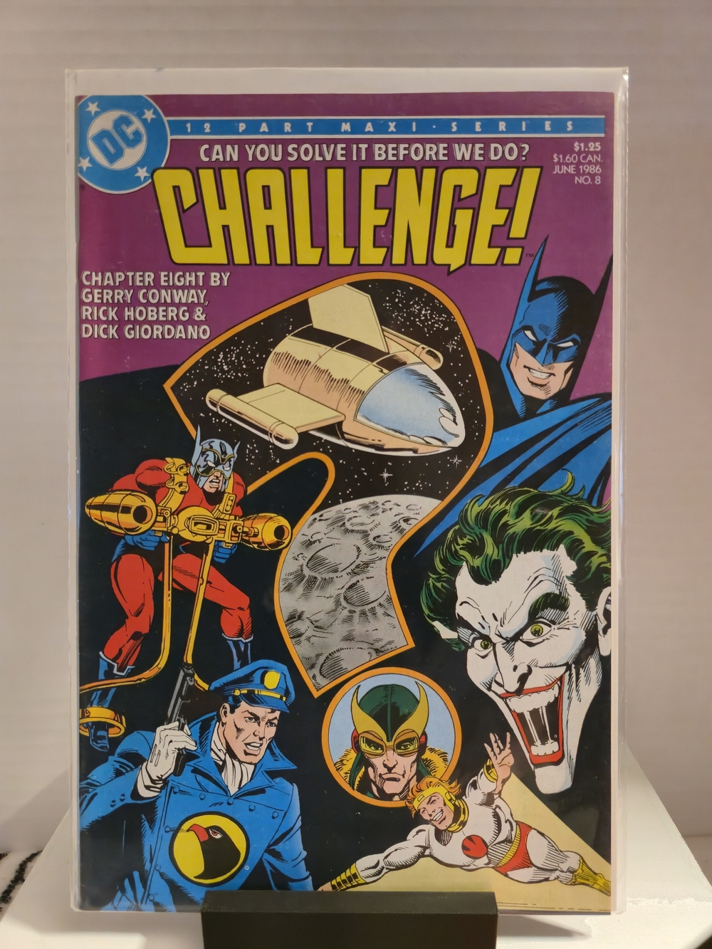 DC Comics Challenge! Comic - Purple, Yellow, Black, Green, Red, Blue